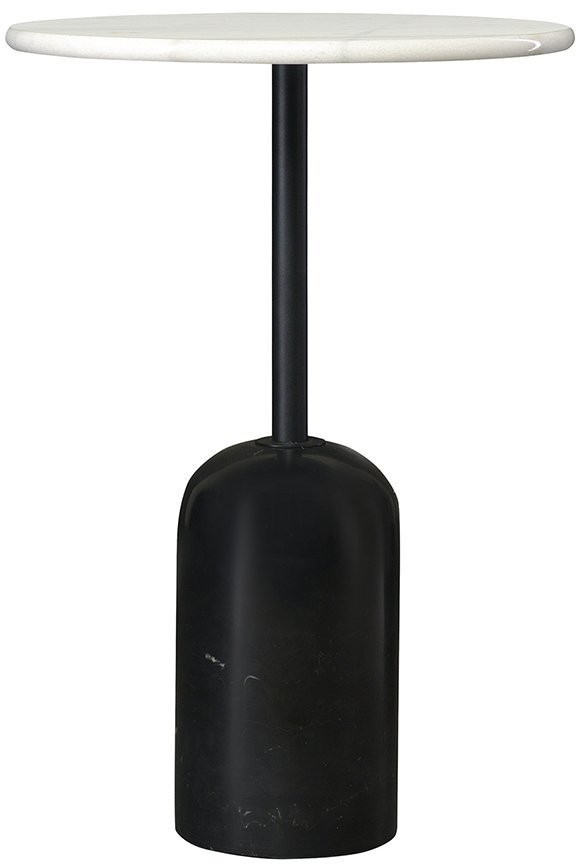 Столик кофейный rune, D40 см, мрамор/черный (74272)