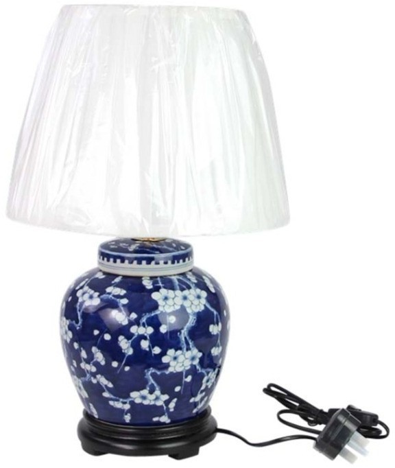 Лампа настольная DS79-RYQQ53-D, фарфор, blue/white, ROOMERS FURNITURE