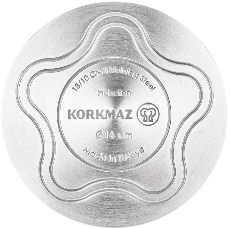 Кастрюля korkmaz perla со стекл. крышкой 18х9см / 2,3л (902-015)