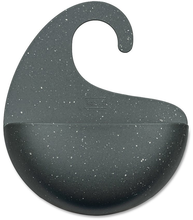 Органайзер для ванной surf, organic, 15х17,6х5,3 см, темно-серый (73193)