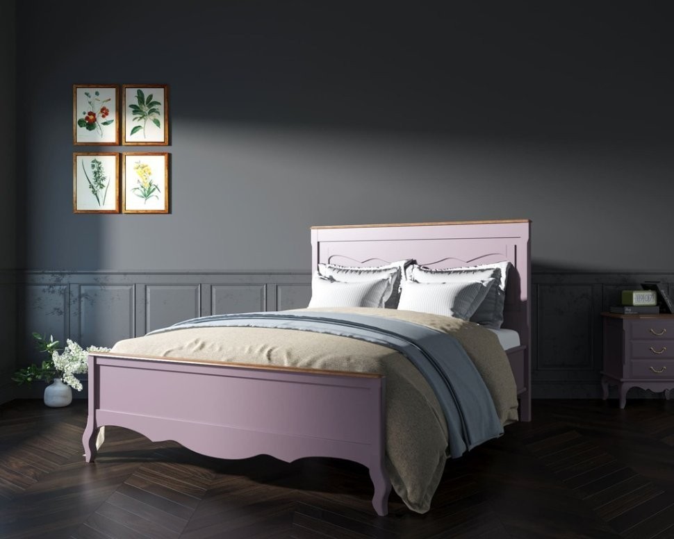 Дизайнерская кровать Leontina Lavanda 160x200 арт ST9341/16L-ET