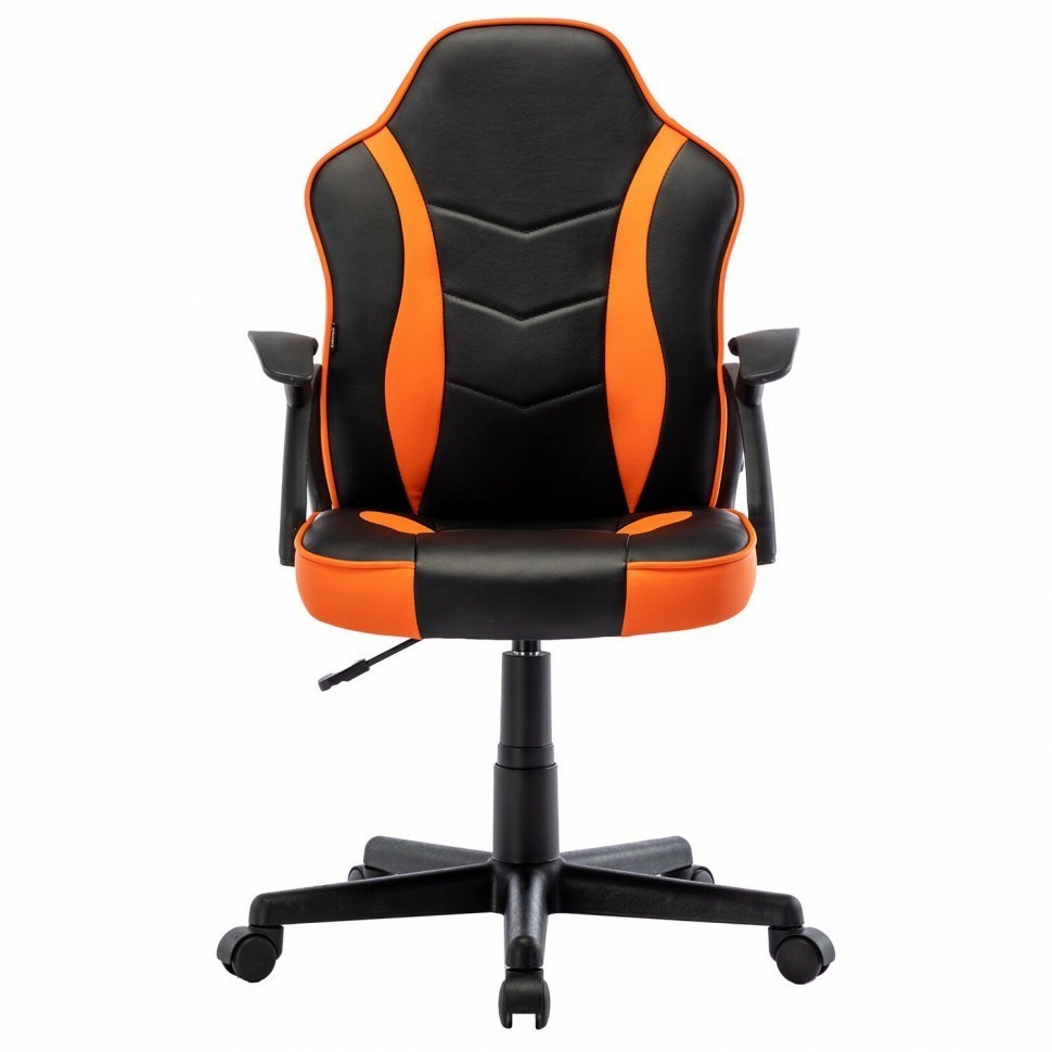 Кресло компьютерное Brabix "Shark GM-203" экокожа черное/оранжевое 532513 532513 (90075)