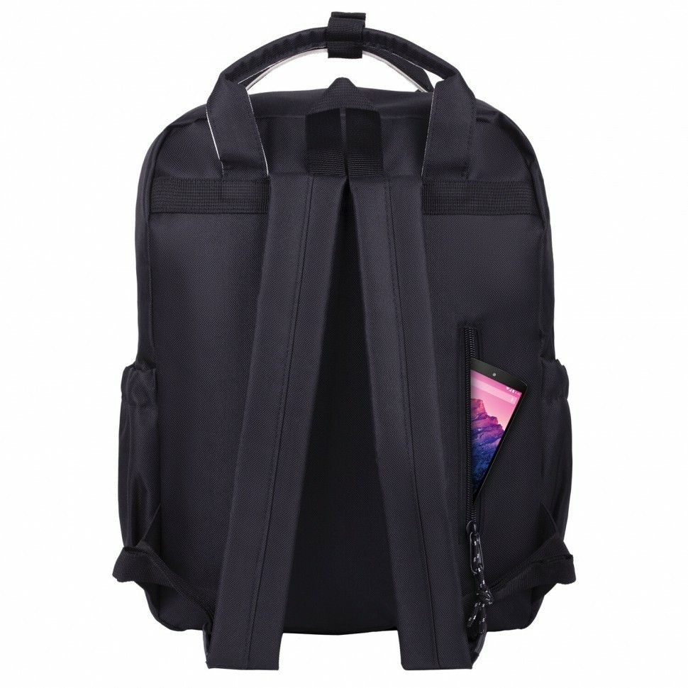 Рюкзак BRAUBERG COMBO сумка-шоппер косметичка белый/черный 42х30х14 см 271660 (93230)