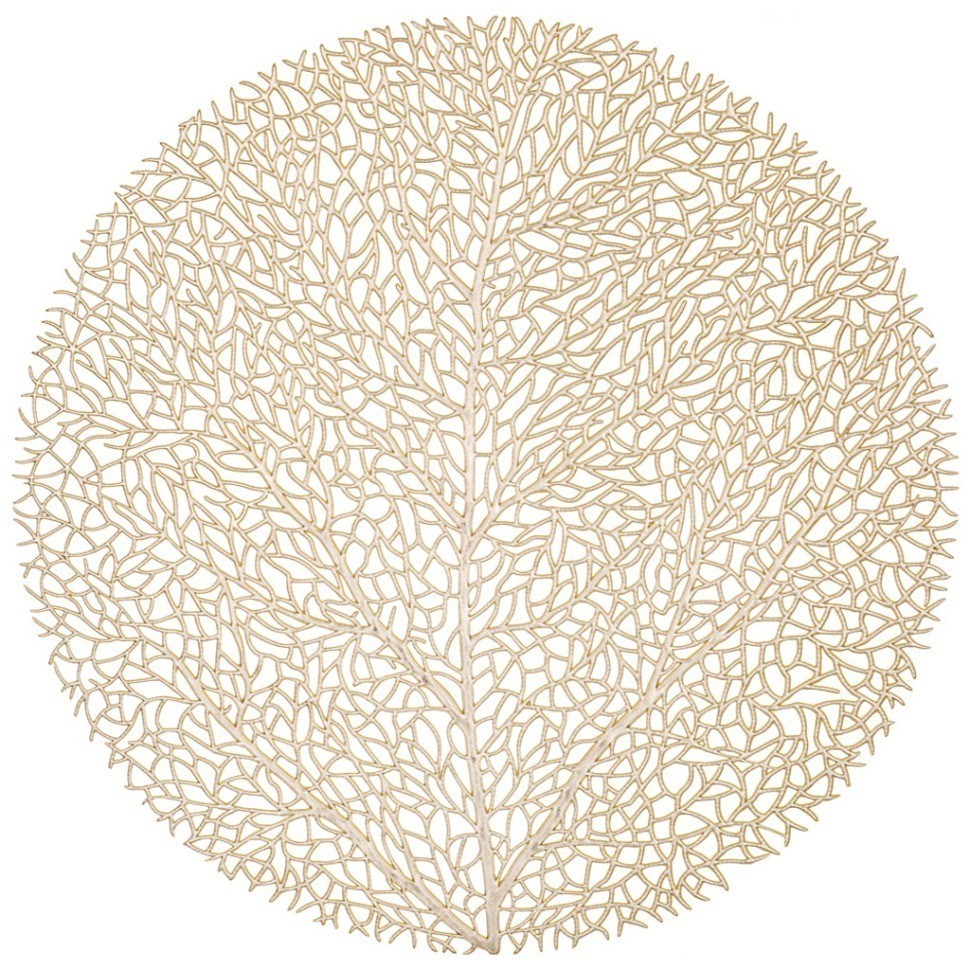 Набор подстановочных салфеток "tree" gold из 4 шт., диаметр=38 см Lefard (771-103)