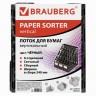 Лоток вертикальный для бумаг BRAUBERG MAXI Plus 240 мм 6 отд сетчатый черный 237015 (92980)