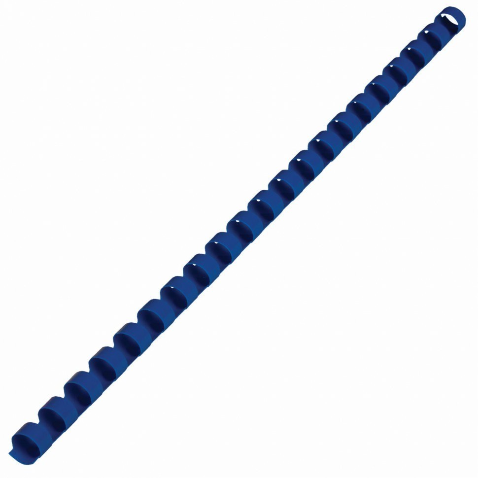 Пружины пластиковые для переплета к-т 100 шт 12 мм для сшив. 56-80 л. синие Brauberg 530914 (89963)