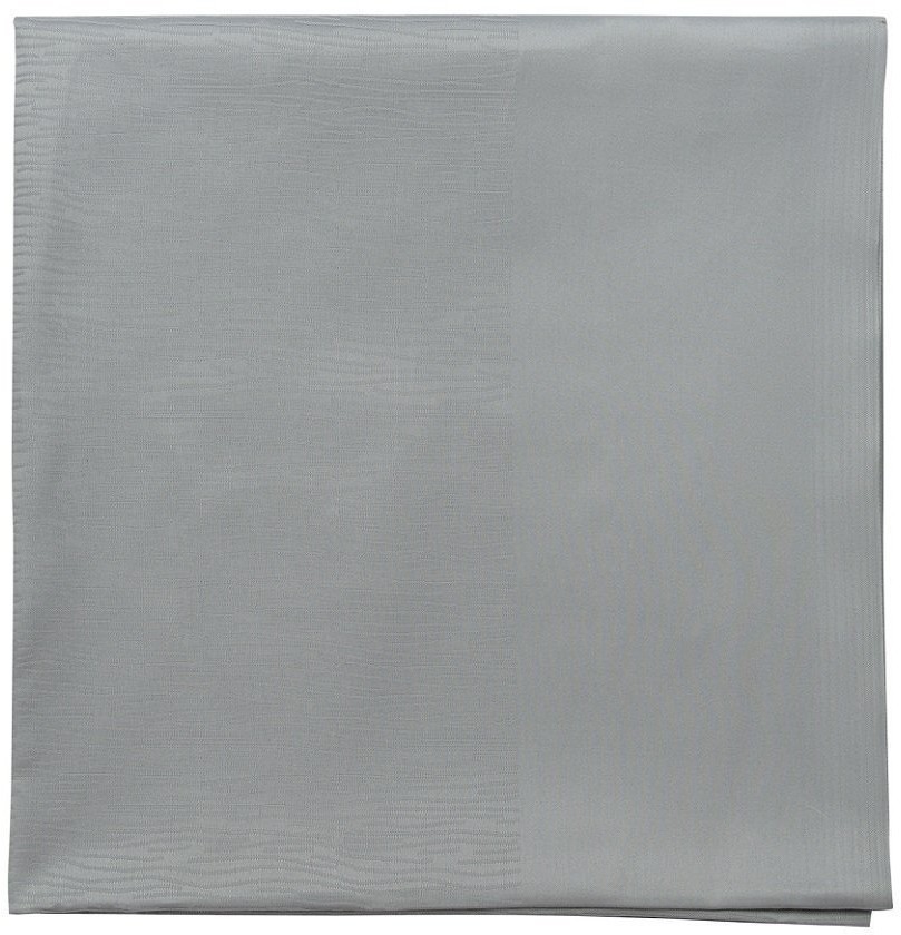 Скатерть жаккардовая серого цвета из хлопка с вышивкой из коллекции essential, 180х180 см (72187)