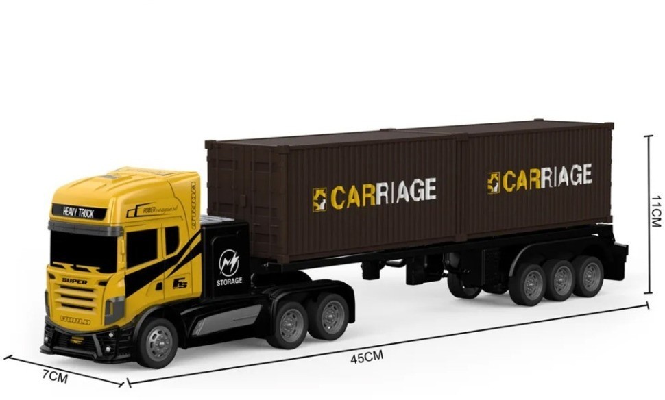 Радиоуправляемый грузовик контейнеровоз (2WD, акб, 1:16) (GM1949)