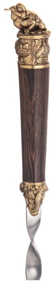 Набор из 6-ти шампуров с лямкой "денежная лягушка" 56 см Lefard (385-415)