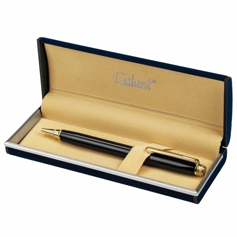 Ручка подарочная шариковая GALANT Black 0,7 мм синяя 140405 (92685)