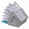 Лоток для бумаг веерный BRAUBERG-SMART 7-ми секционный сетчатый серый 231144 (92905)