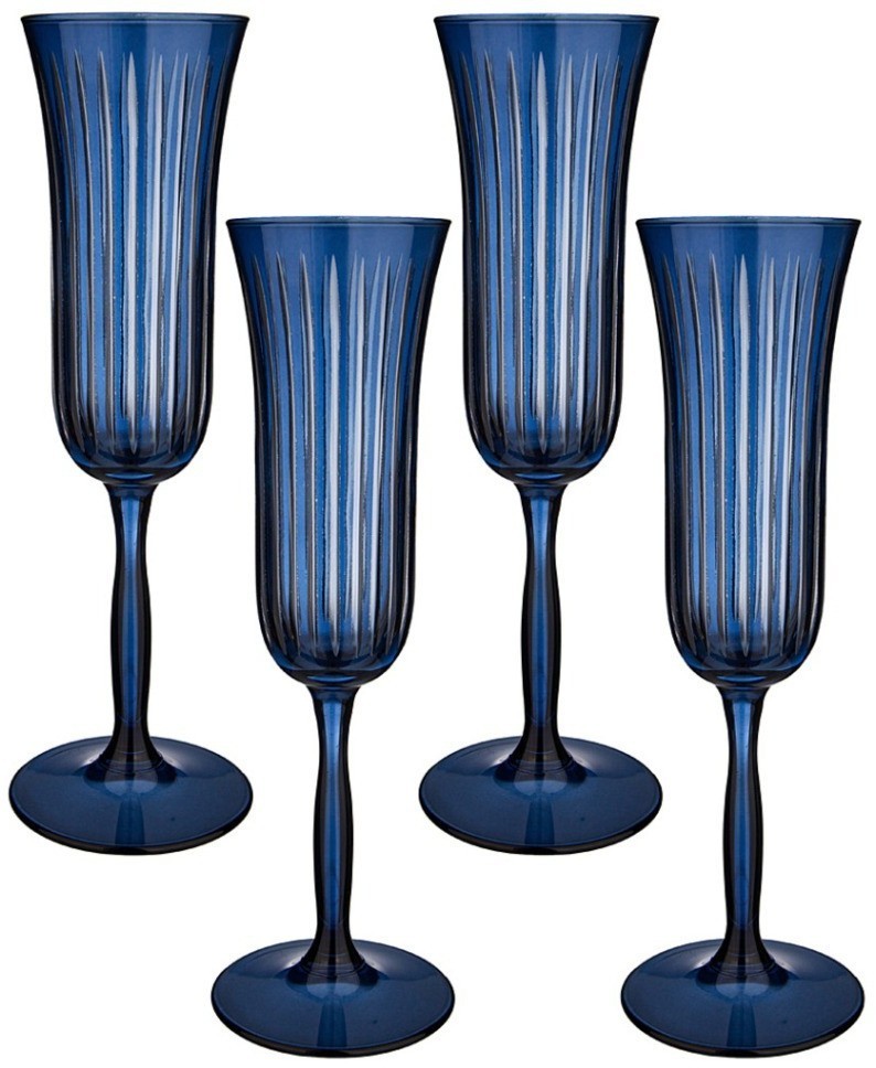 Набор бокалов из 4 штук "sicilia" blue 175mл Rakle (312-109)