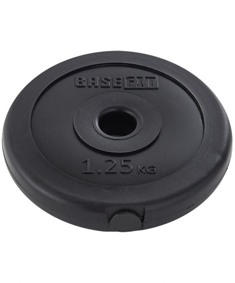 Диск пластиковый BB-203 1,25 кг, d=26 мм, черный (2103430)