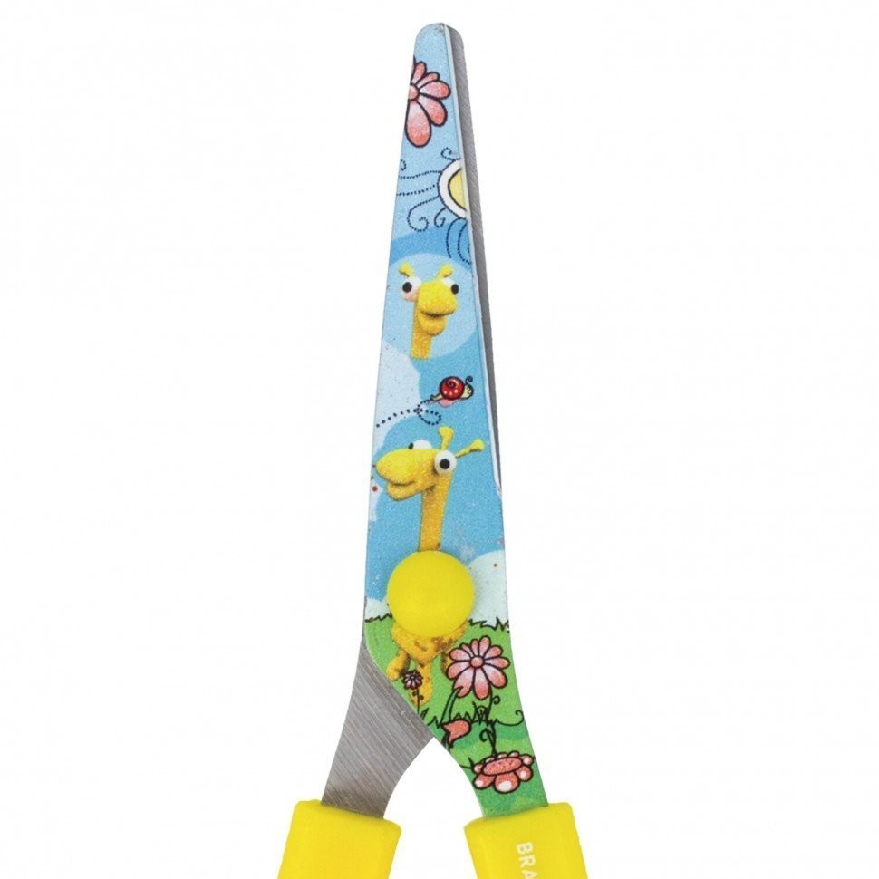Ножницы детские Brauberg Kid Series Жирафы 130 мм 232269 (12) (76454)