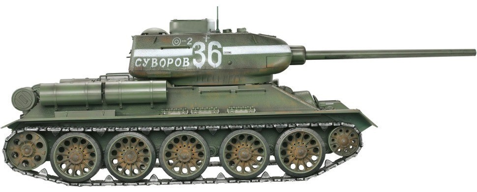 Радиоуправляемый танк Taigen Т-34/85 СССР 1:16 (зеленый, звук, дым V3) (AS3909-B-GREEN)