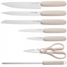 Набор ножей agness с ножницами и мусатом на пластиковой подставке, 8 предметов (911-740)