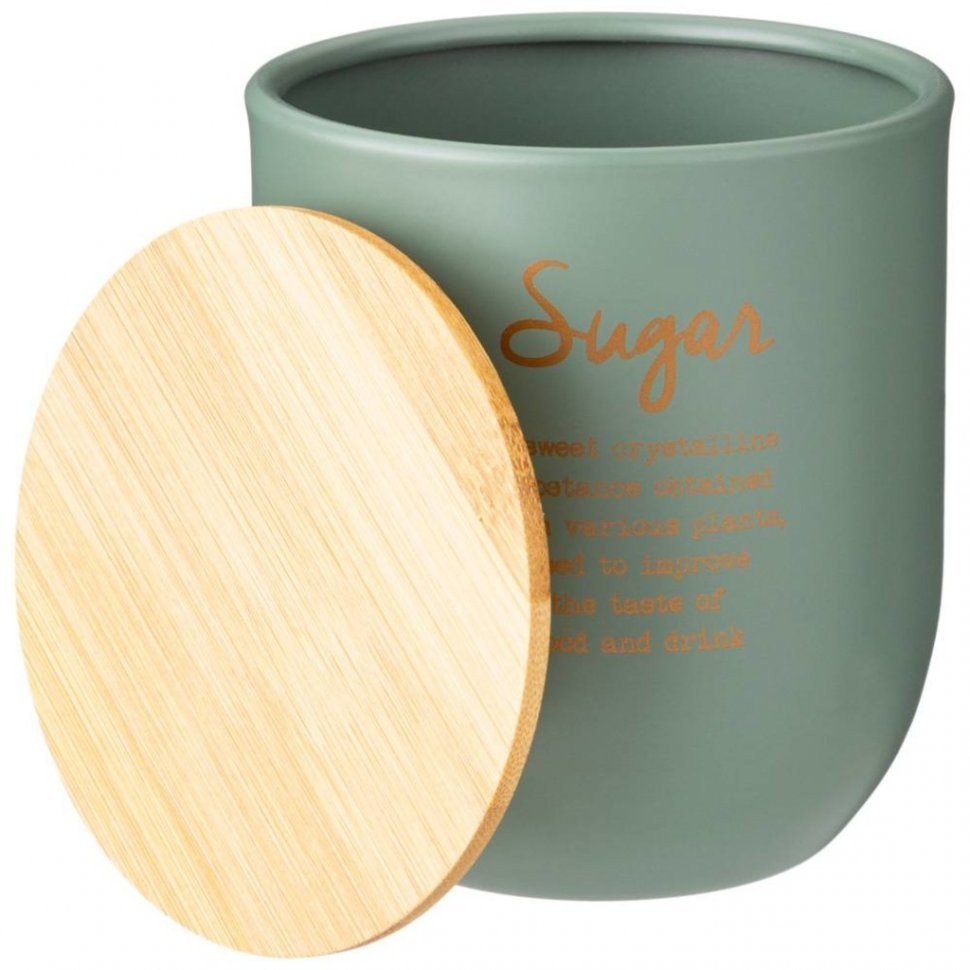 Емкость для сыпучих продуктов agness "glam" "сахар"  550 мл 9x6x10 см (790-281)