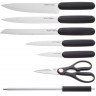 Набор ножей agness с ножницами и мусатом на пластиковой подставке, 8 предметов (911-741)