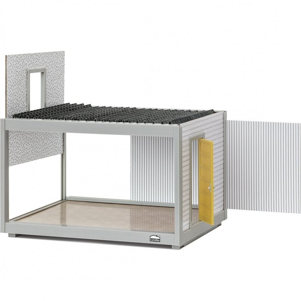 Кукольный домик "Комната 33 см", открытый на 360°, обои в наборе, для кукол 12 см (LB_60102300)