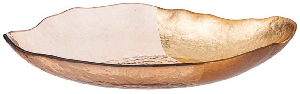 Блюдо "bohemia" amber, овальное, 34*19см Bronco (336-194)