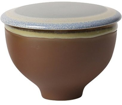 Чаша с крышкой L9286-BA, 12, каменная керамика, Brown, ROOMERS TABLEWARE