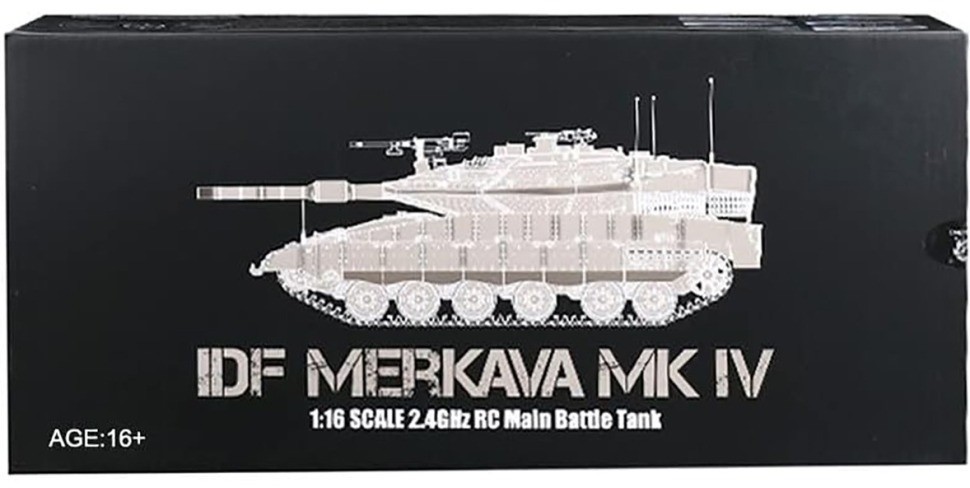 Радиоуправляемый танк Heng Long Merkava MK4 V7.0 масштаб 1:16 2.4G - 3958-1-V7