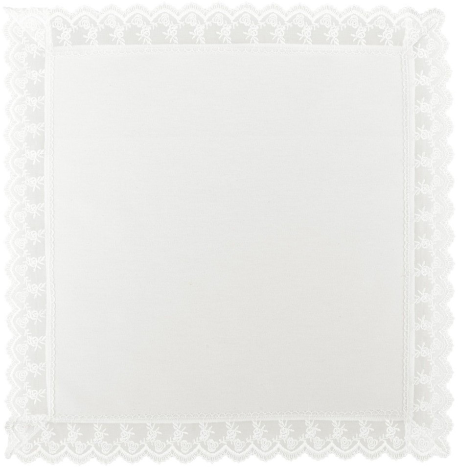 Набор салфеток из 4-х шт  "маки",40х40см,черный+белый, 100% хлопок,твил SANTALINO (850-726-82)