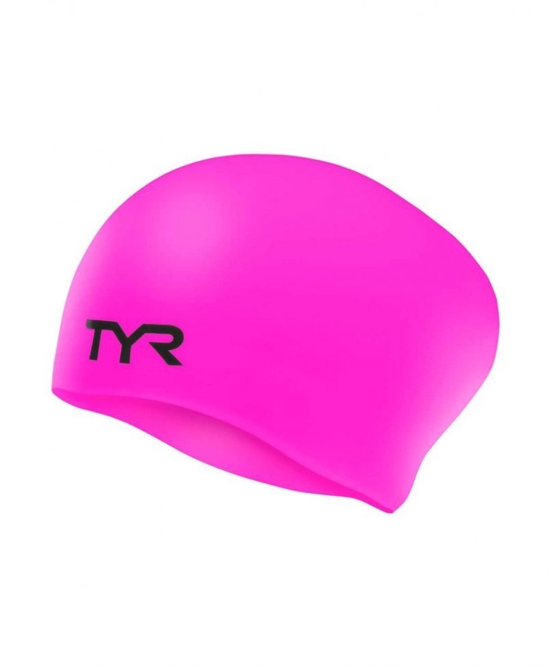 Шапочка для плавания Long Hair Wrinkle-Free Silicone Junior Cap, силикон, LCSJRL/693, розовый (776992)