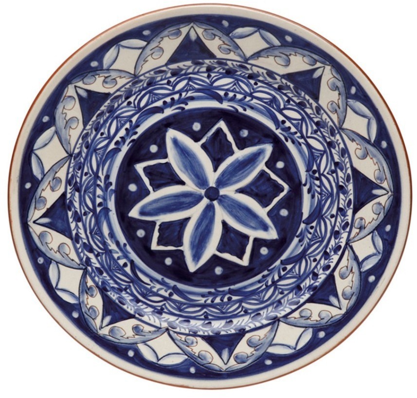 Тарелка P80-BW(CFL0412), 28, керамика, blue/white, CASAFINA BY COSTA NOVA