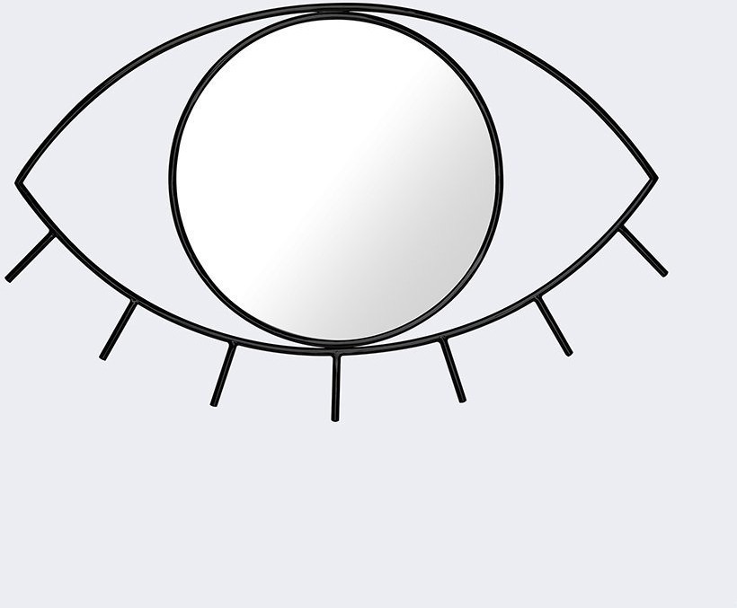 Зеркало настенное cyclops среднее черное (58195)
