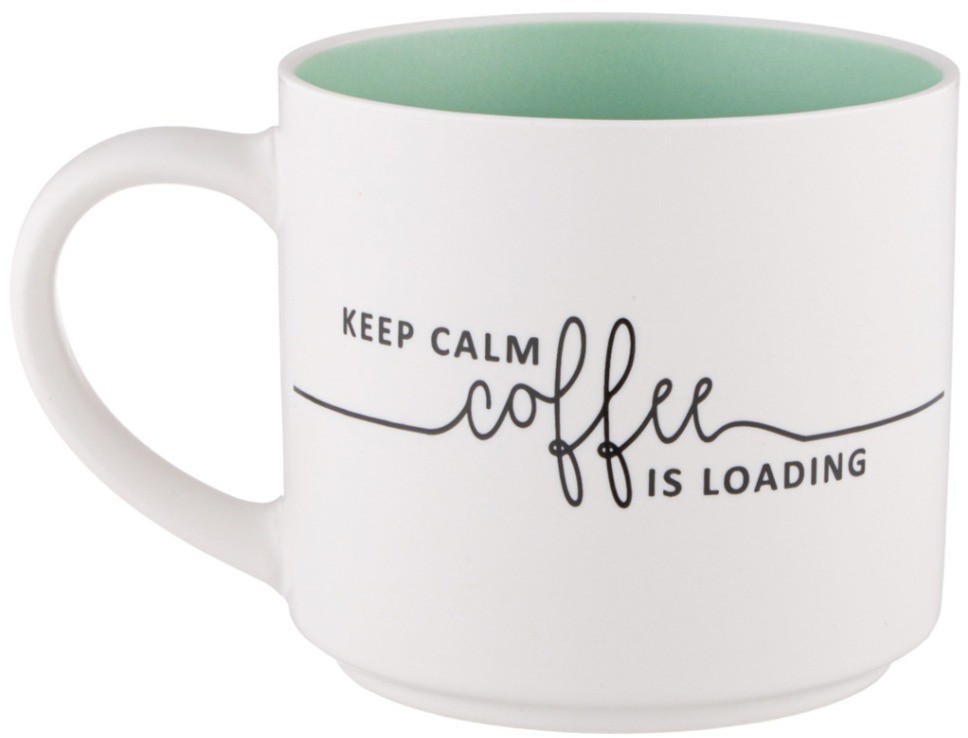 Кружка "keep calm coffee is loading" 470 мл Lefard (260-979)