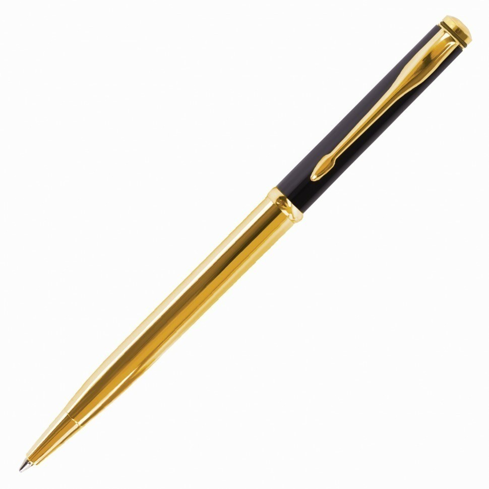 Ручка подарочная шариковая Galant Arrow Gold корпус черный/золотистый синяя 143523 (90800)