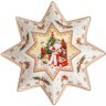 Блюдо-звезда lefard "дед мороз" 17х4 см Lefard (85-1742)