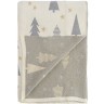 Плед из хлопка с новогодним рисунком magic forest из коллекции new year essential, 130х180 см (74414)