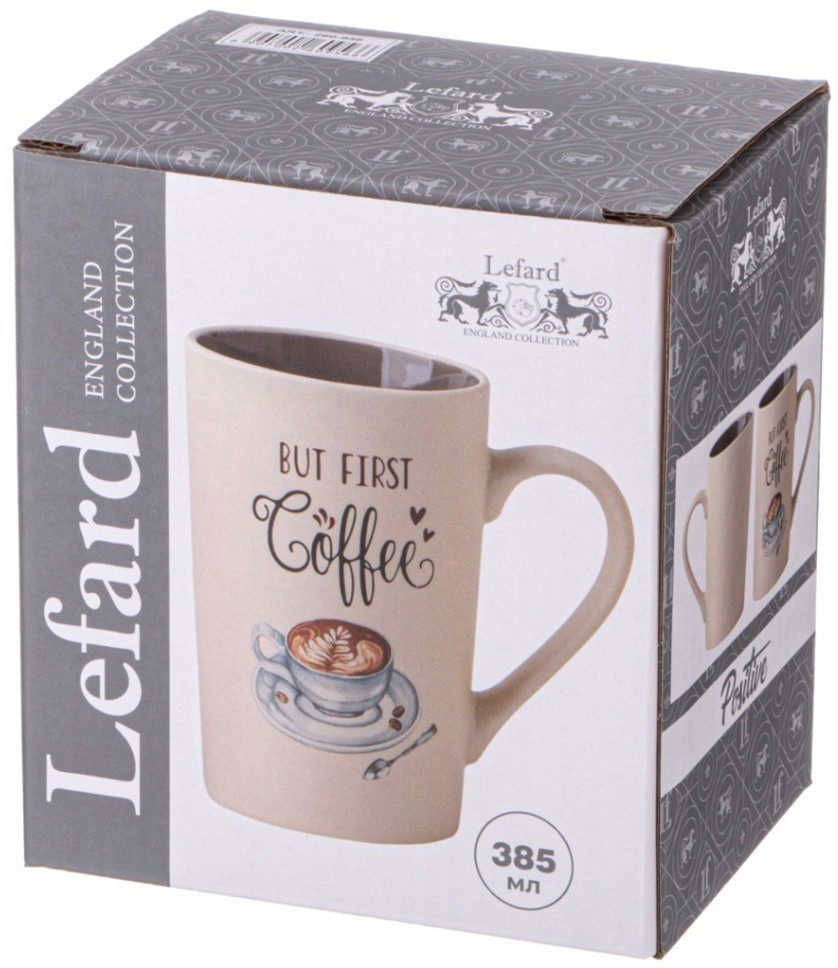 Кружка "but first coffee" 385 мл Lefard (260-956)