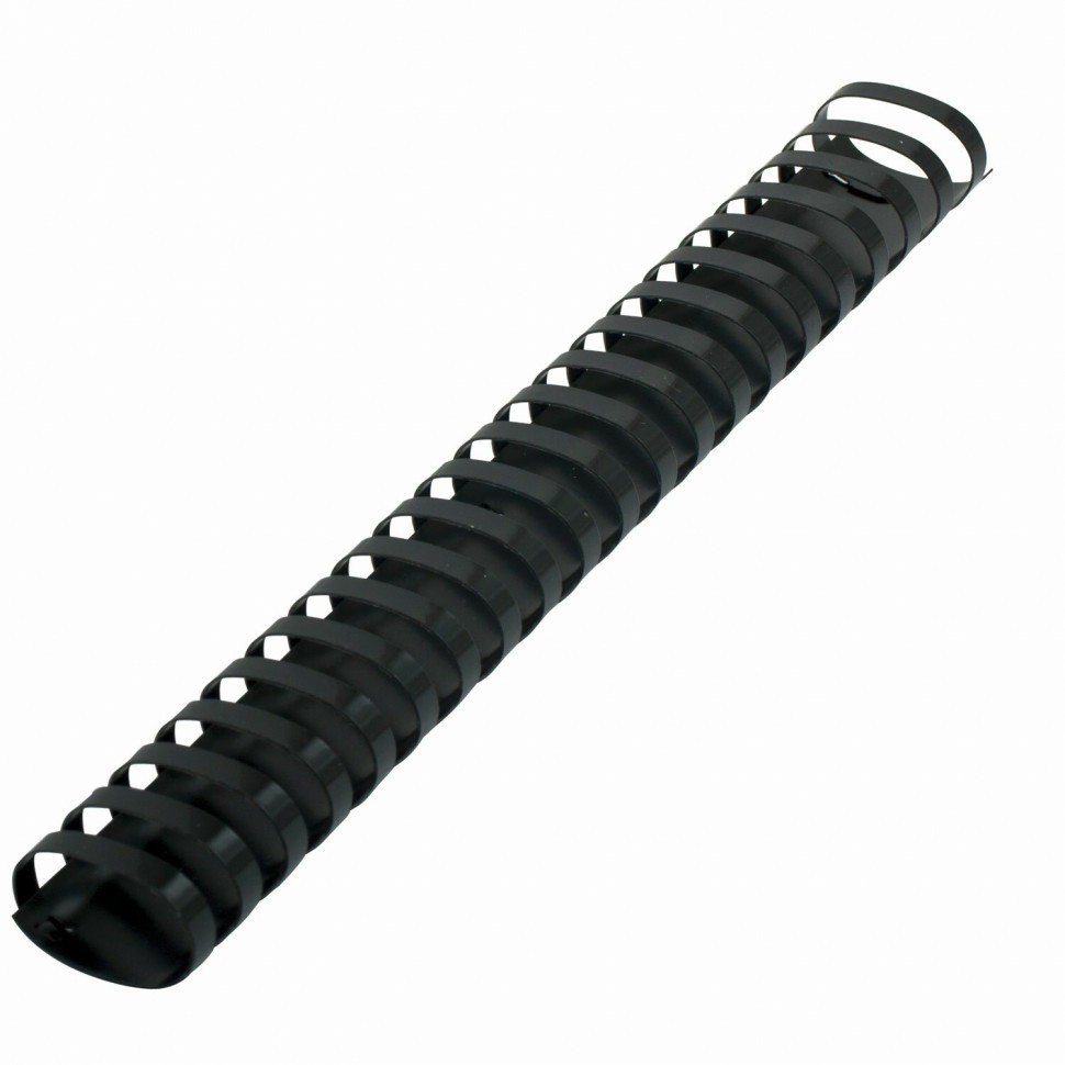 Пружины пластик. для переплета к-т 50 шт. 38 мм (для сшив. 281-340 л.) черные Brauberg 530821 (89936)
