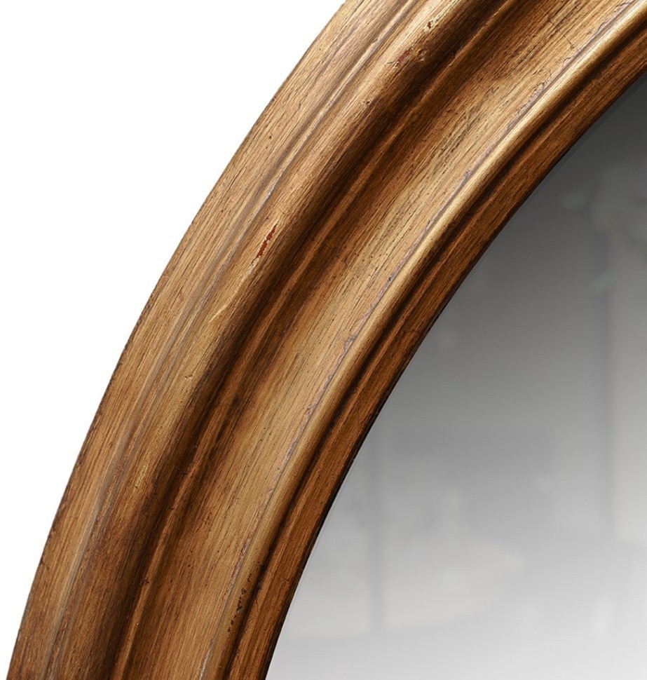 Зеркало MirrorMR23, Массив дерева, brass/brown, ROOMERS FURNITURE