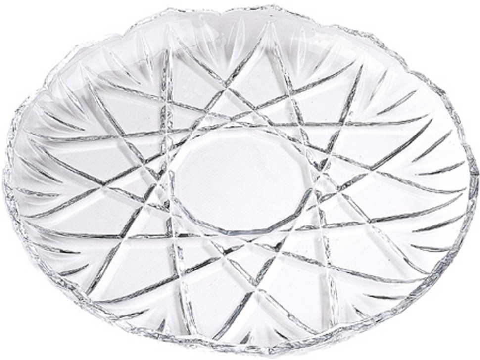 Блюдо круглое ORKIDEH 31,5 см стекло (546-1)