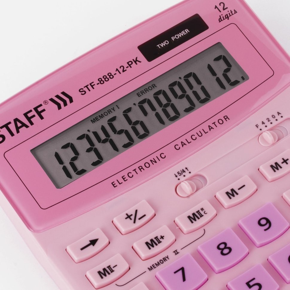 Калькулятор настольный Staff STF-888-12-PK 12 разрядов 250452 (64958)