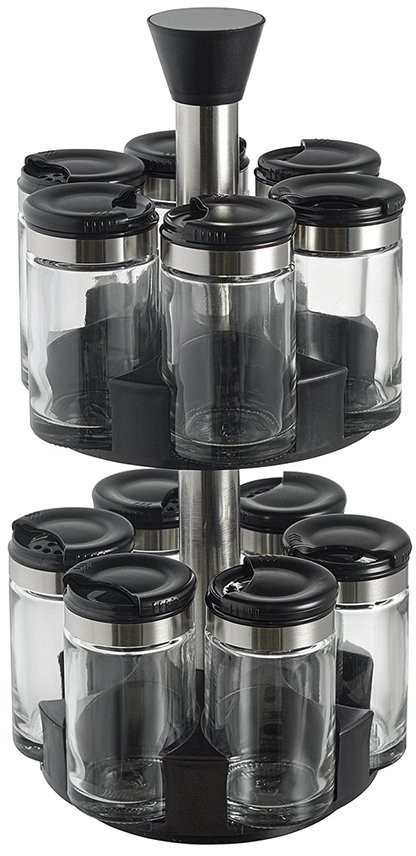 Набор из 12 банок для специй с подставкой scented jar, 100 мл (74682)