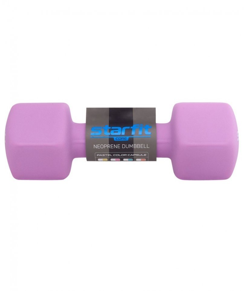 Гантель неопреновая DB-201 4 кг, фиолетовый пастель (998460)