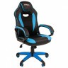 Кресло компьютерное Brabix Blaze GM-162 TW/экокожа черно-голубое 532578 7083506 (84668)