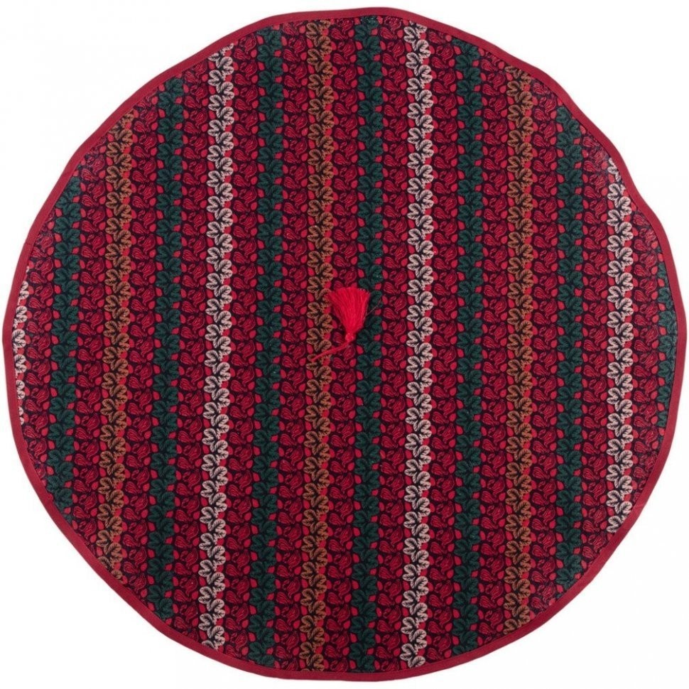 Полотенце круглое кухонное d75см "камила", 100% хлопок, бордовый SANTALINO (850-460-42)
