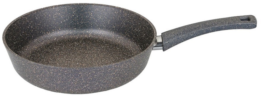 Сковорода agness глубокая с антипригарным "мраморным" покрытием, серия granite, 24х6,1см (952-013)
