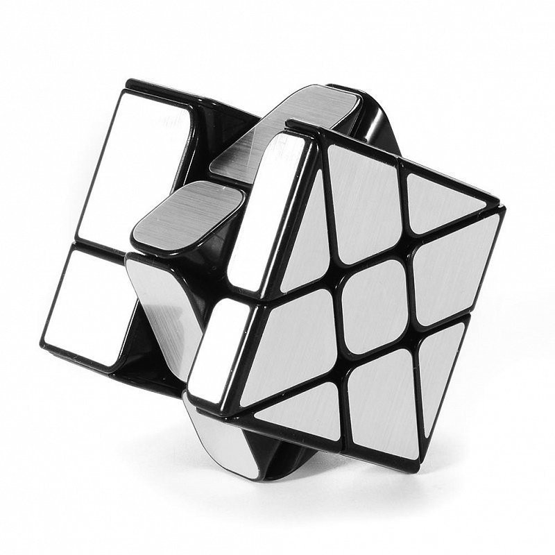 Зеркальный Кубик Колесо Серебро (29761)
