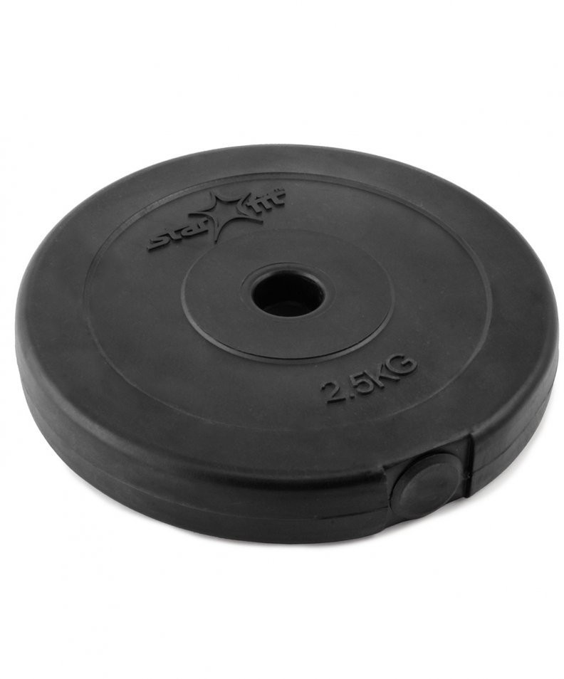 Диск пластиковый BB-203 d=26 мм, черный, 2,5 кг (78535)