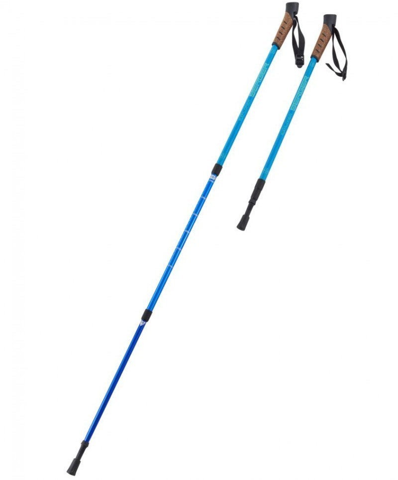 Скандинавские палки Explorer, 67-135 см, 3-секционные, синий (1527734)