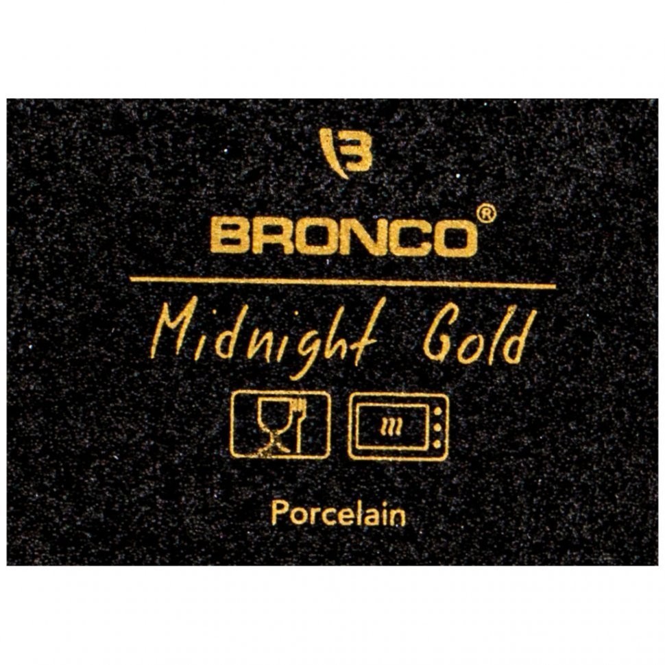 Блюдо для запекания bronco "midnight gold" 35*21,5*6,5 см 2900 мл (42-376)