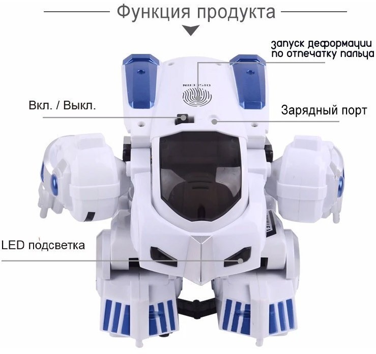 Радиоуправляемый складывающийся робот Смарти (ZYB-B2842)