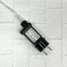 Гирлянда snake light капли микро на серебряном проводе теплый белый свет 400 ламп, 8 функций, длина 1000 см (88112)